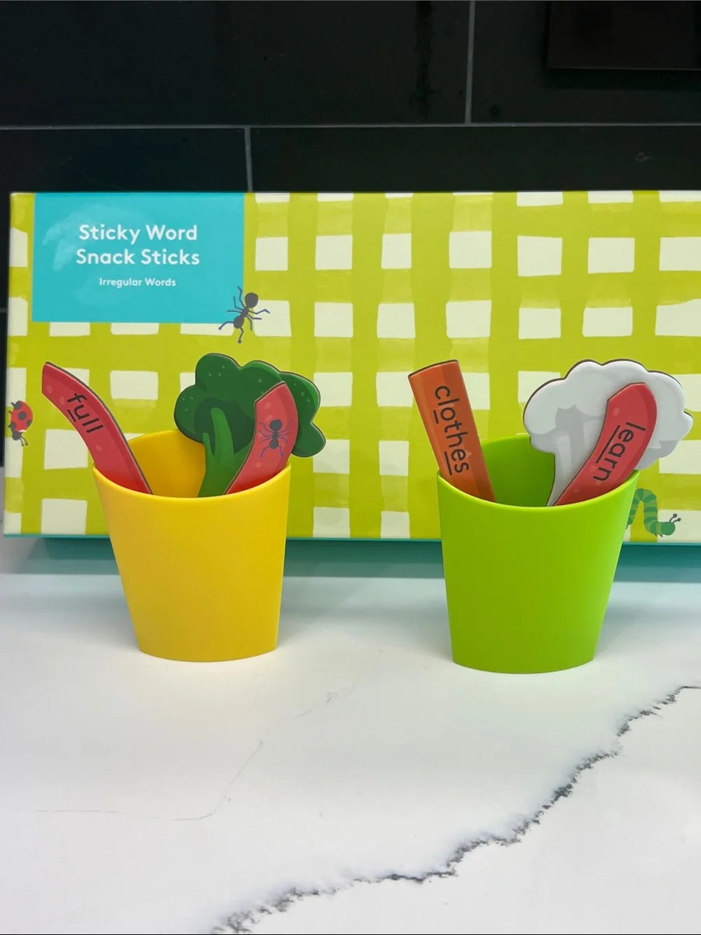 LOVEVERY Sticky Word Snack Sticks from Reading Skill Set Part Two